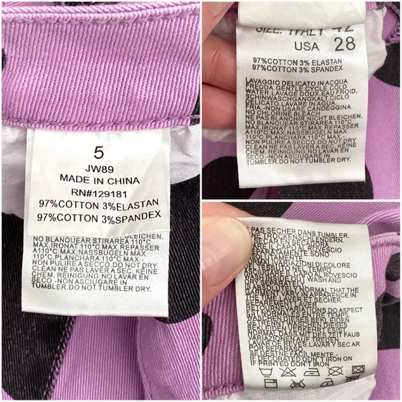 \Machine\ Purple Cow Print Jeans - Picture 16 of 16